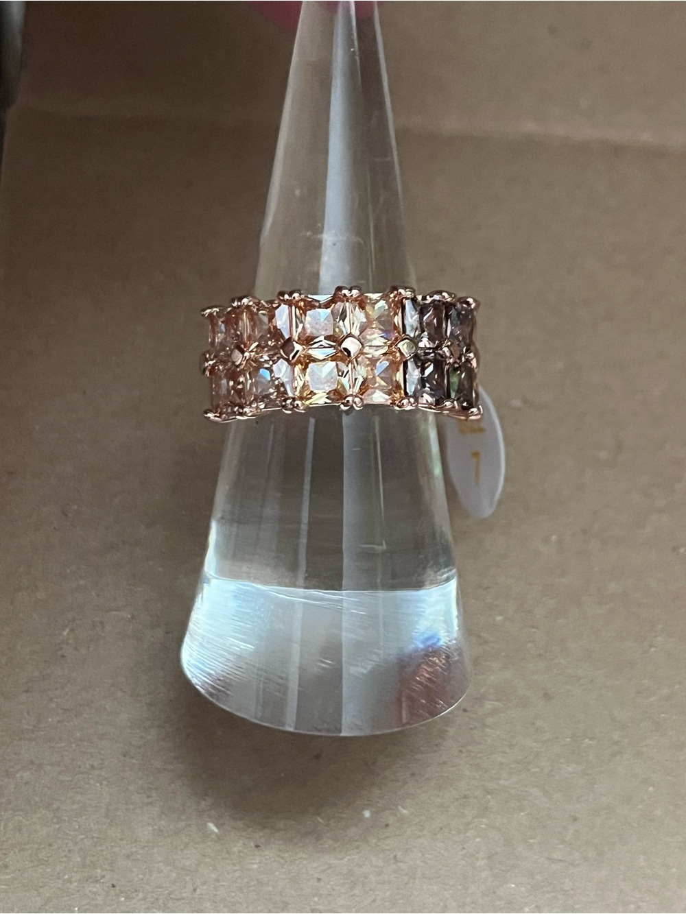BP Ring - The Bethany Ring - Size 7 - Rose Gold Plating